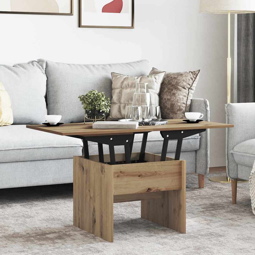 vidaXL Couchtisch Artisan-Eiche 55 x 54,5 x 45 cm Holzwerkstoff
