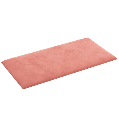 Wandkopfteilen 12 pcs Rosa 30 x 15 cm Samt