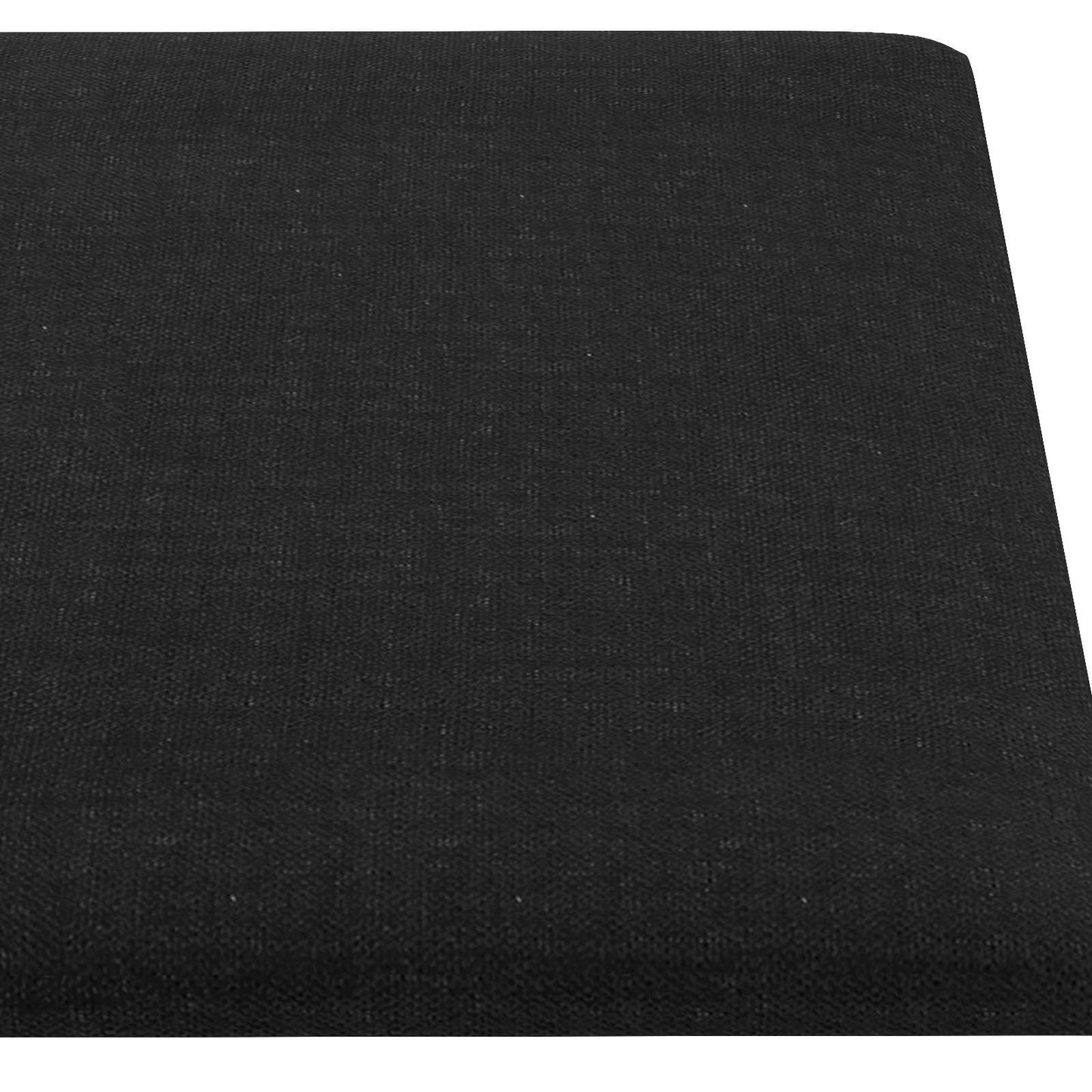 Wandkopfteilen 12 pcs Schwarz 60 x 30 cm Stoff