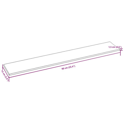 Wandkopfteilen 12 pcs Rosa 90 x 15 cm Samt