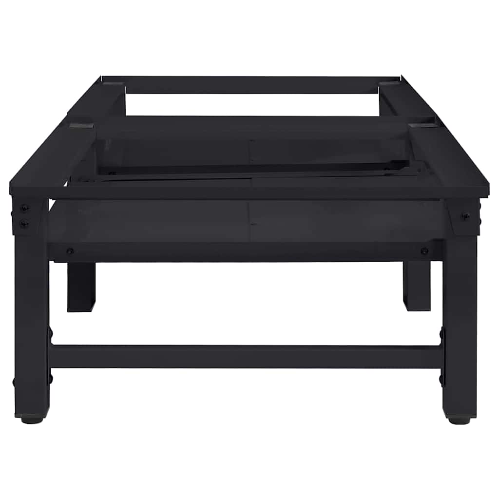 Waschmaschinen-Podest 2 pcs Schwarz 124,5 x 61,5 x 32,5 cm