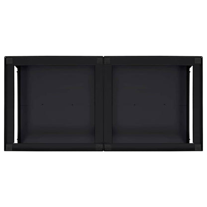 Waschmaschinen-Podest 2 pcs Schwarz 124,5 x 61,5 x 32,5 cm