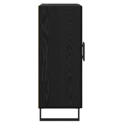 vidaXL Sideboard Schwarz Eichen-Optik 69,5 x 34 x 90 cm Holzwerkstoff