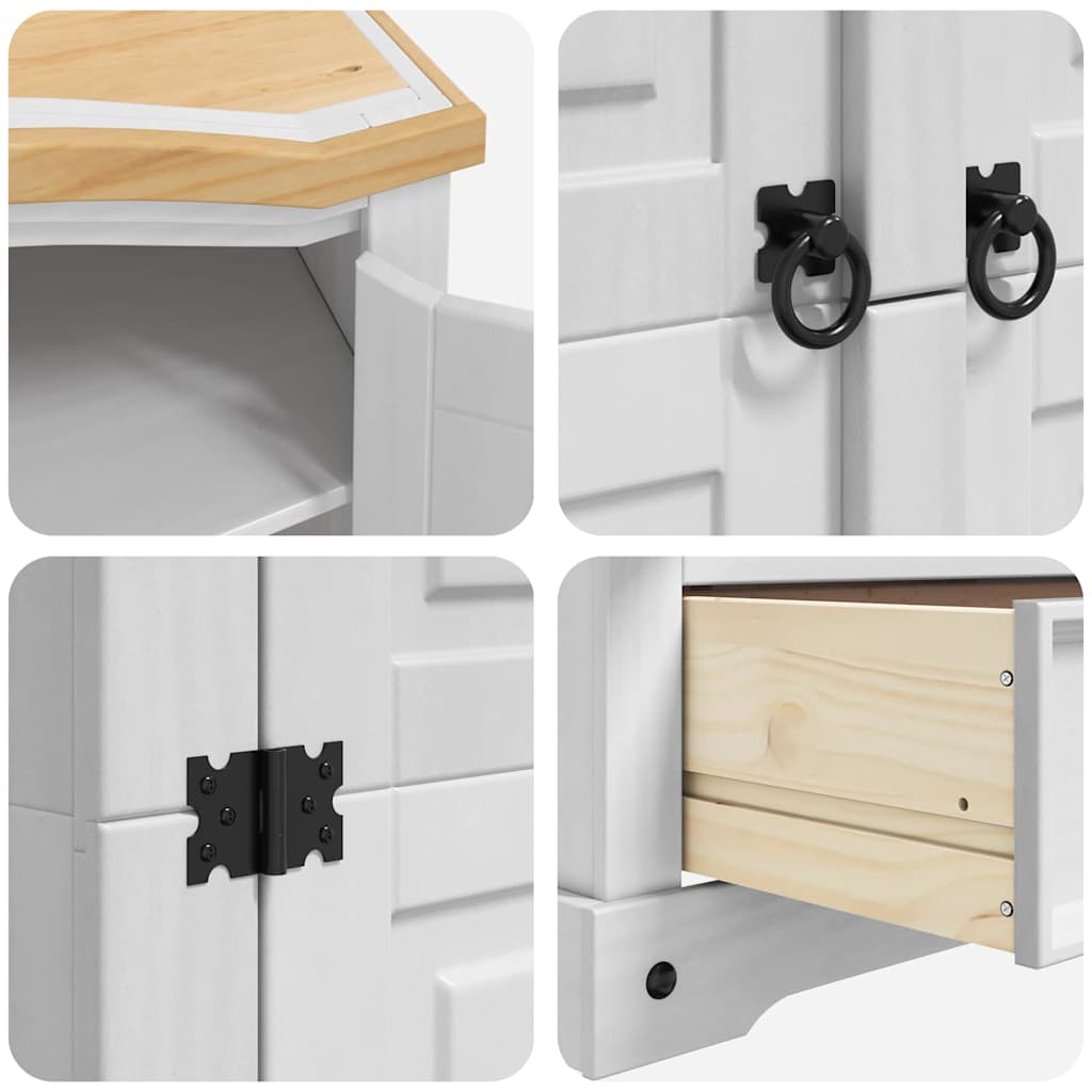 Kleiderschrank mit Schubladen Corona Weiß 101 x 52 x 170 cm