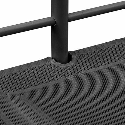 Kinderloftbett Schwarz 90 x 200 cm Stahl