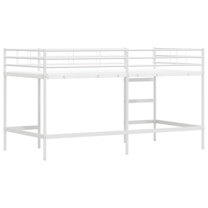 vidaXL Kinderloftbett Weiß 79,5 x 200 cm Stahl
