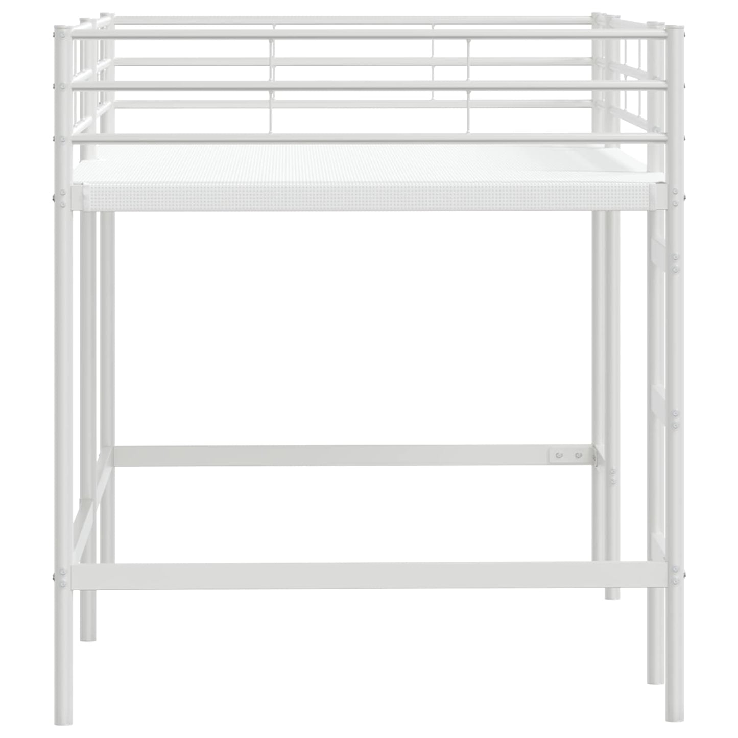 vidaXL Kinderloftbett Weiß 107 x 200 cm Stahl