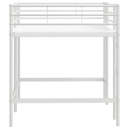 vidaXL Kinderloftbett Weiß 107 x 200 cm Stahl