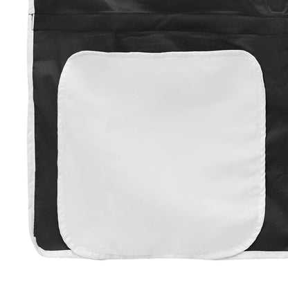 vidaXL Kinder-Etagenbett Weiß und Schwarz 99,5 x 190 cm Metall