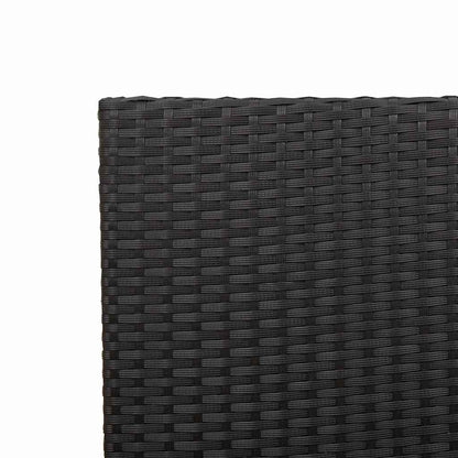 vidaXL Chaises empilables de jardin 4 pcs Noir et marron