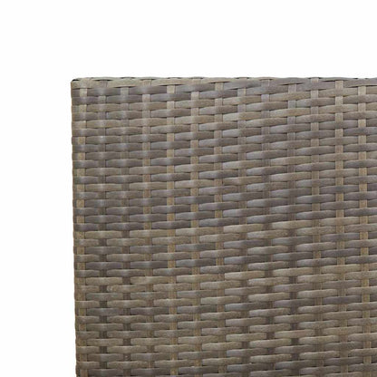 vidaXL Garten Stapelstühle 4 pcs Grau und Braun