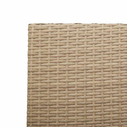 vidaXL Chaises empilables de jardin 4 pcs Crème et marron