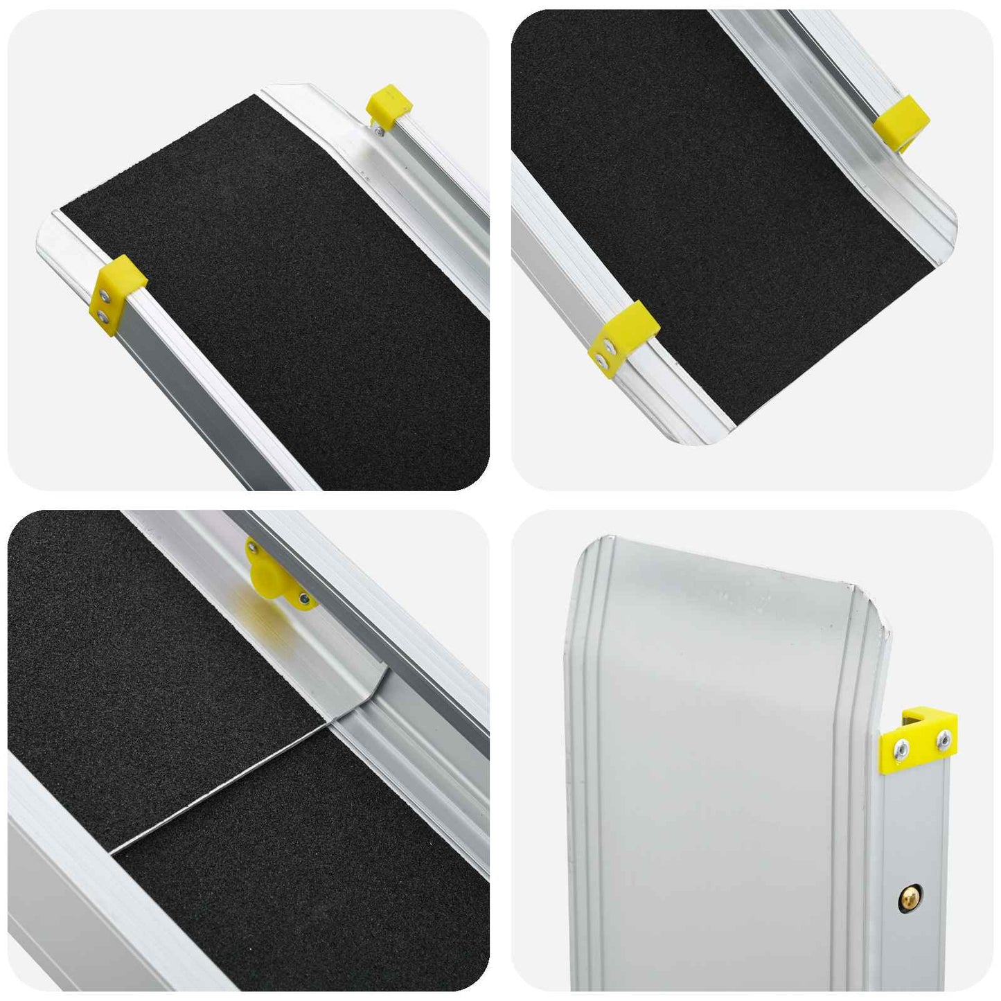 Rampe für Rollstühle 270 kg 2 pcs Schwarz 152 x 19 x 5,5 cm