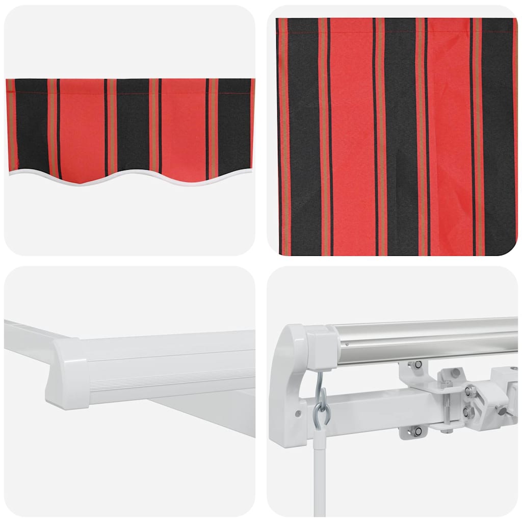 Einziehbare Markise Orange und Braun 600 x 300 cm