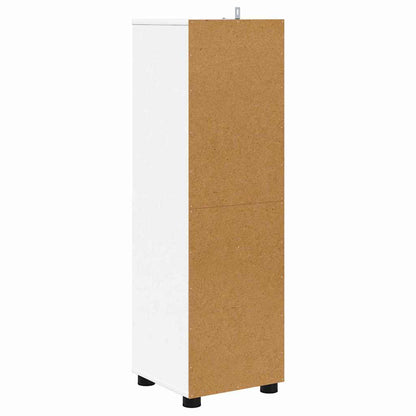 vidaXL Badezimmerschrank mit Tür Weiß 30,5 x 30 x 101 cm Holzwerkstoff