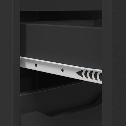 Badezimmerschrank Schwarz 30,5 x 30 x 101 cm Holzwerkstoff