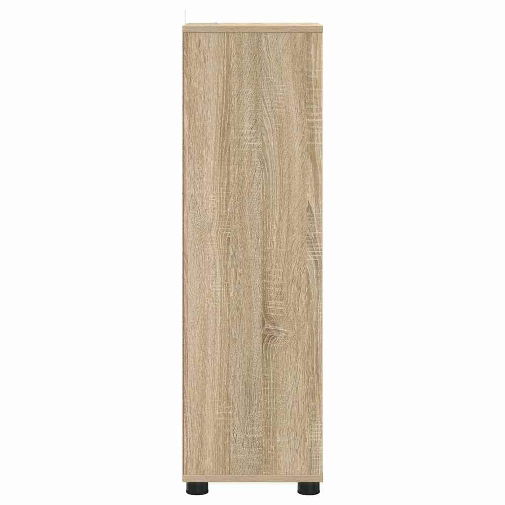 vidaXL Badezimmerschrank Sonoma-Eiche 30,5 x 30 x 101 cm Holzwerkstoff