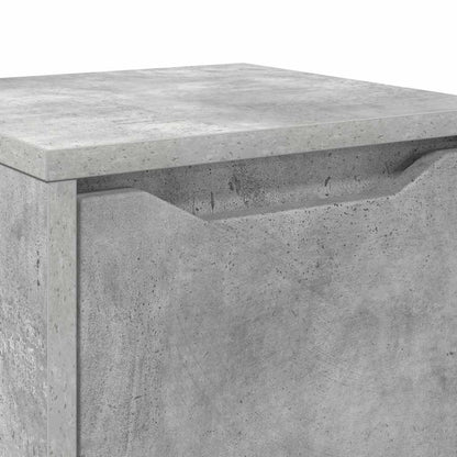 vidaXL Badezimmerschrank Beton Grau 30,5 x 30 x 101 cm Holzwerkstoff