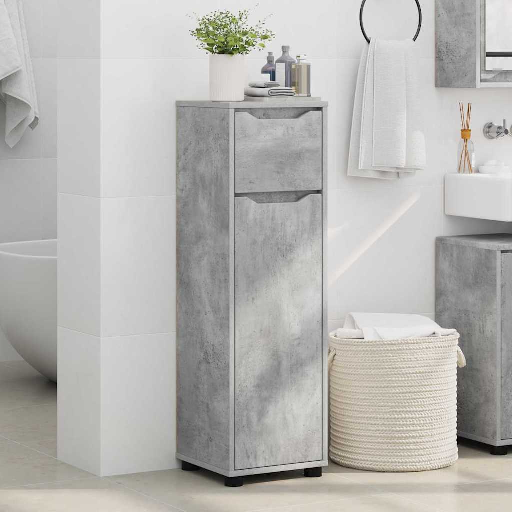 vidaXL Badezimmerschrank Beton Grau 30,5 x 30 x 101 cm Holzwerkstoff