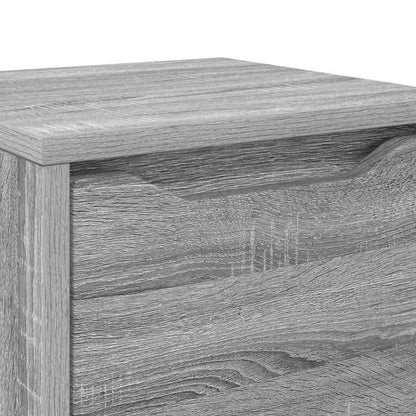 vidaXL Meuble de salle de bain avec étagère gris Sonoma 30,5 x 30 x 101 cm