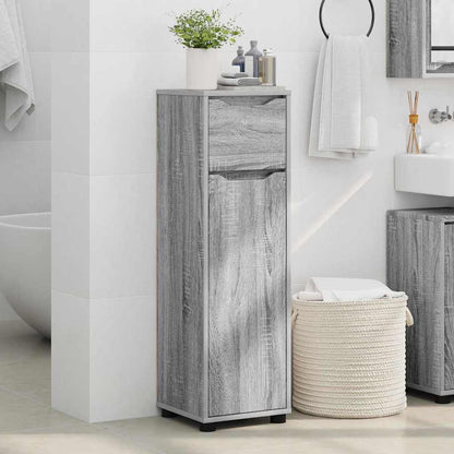 vidaXL Meuble de salle de bain avec étagère gris Sonoma 30,5 x 30 x 101 cm