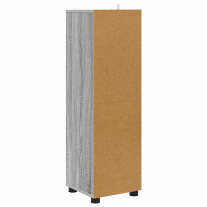 vidaXL Meuble de salle de bain avec étagère gris Sonoma 30,5 x 30 x 101 cm