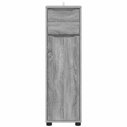 vidaXL Meuble de salle de bain avec étagère gris Sonoma 30,5 x 30 x 101 cm