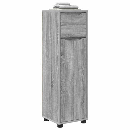 vidaXL Meuble de salle de bain avec étagère gris Sonoma 30,5 x 30 x 101 cm