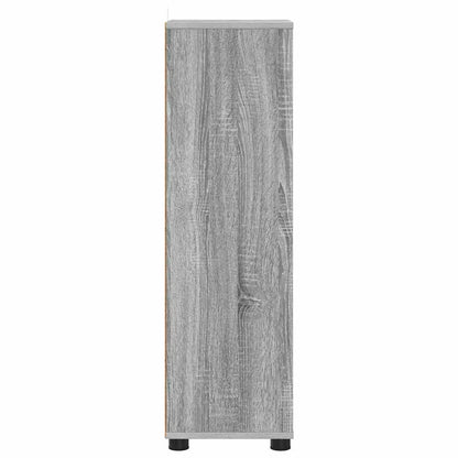 vidaXL Meuble de salle de bain avec étagère gris Sonoma 30,5 x 30 x 101 cm