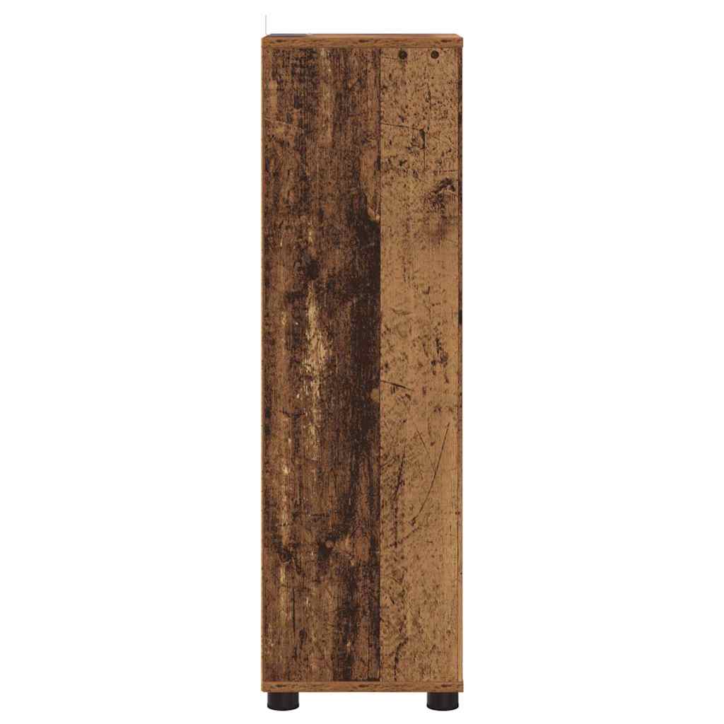 Badezimmerschrank Altholz 30,5 x 30 x 101 cm Holzwerkstoff