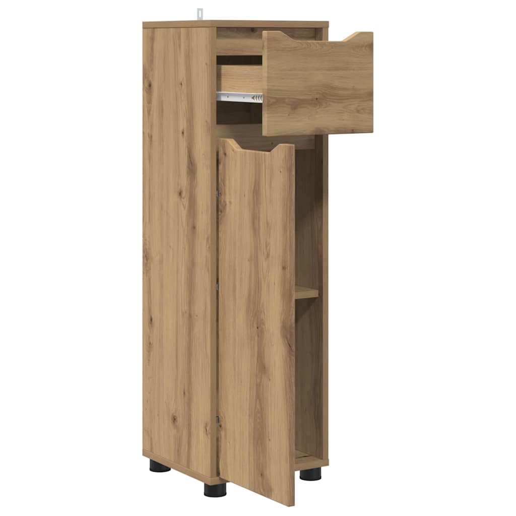 Badezimmerschrank mit Regal Artisan-Eiche 30,5 x 30 x 101 cm