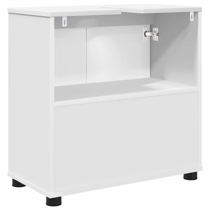 Badezimmerwaschbecken-Schrank mit Regal Weiß 60 x 30 x 60 cm