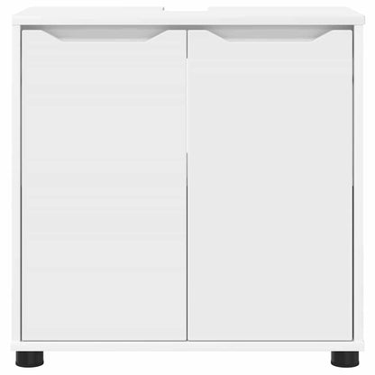 Badezimmerwaschbecken-Schrank mit Regal Weiß 60 x 30 x 60 cm