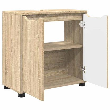 Badezimmerwaschbecken-Schrank Sonoma-Eiche 60 x 30 x 60 cm