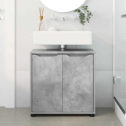 vidaXL Meuble de salle de bain sous vasque Gris béton 60 x 30 x 60 cm
