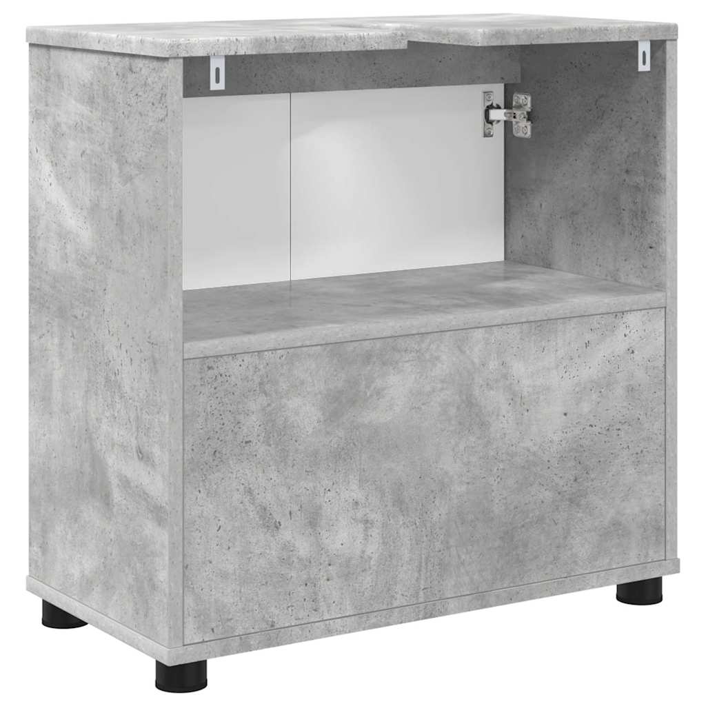 vidaXL Meuble de salle de bain sous vasque Gris béton 60 x 30 x 60 cm