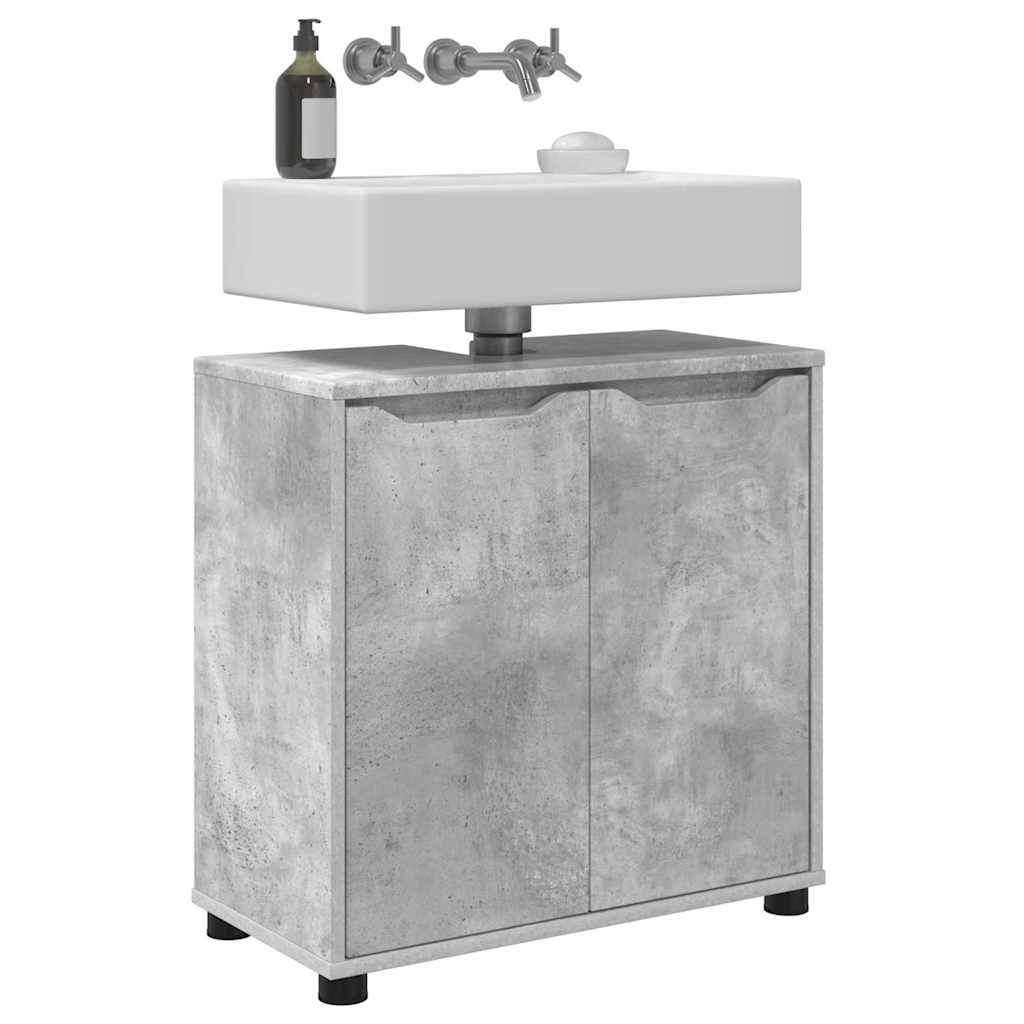 vidaXL Meuble de salle de bain sous vasque Gris béton 60 x 30 x 60 cm