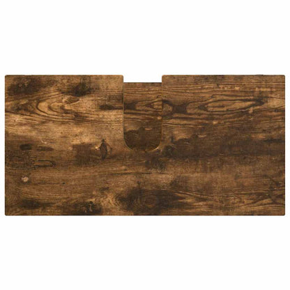 vidaXL Meuble sous lavabo chêne fumé 60 x 30 x 60 cm