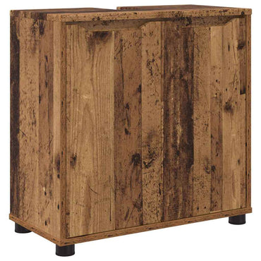 vidaXL Meuble de salle de bain sous lavabo avec étagère en bois de récupération 60 x 30 x 60 cm