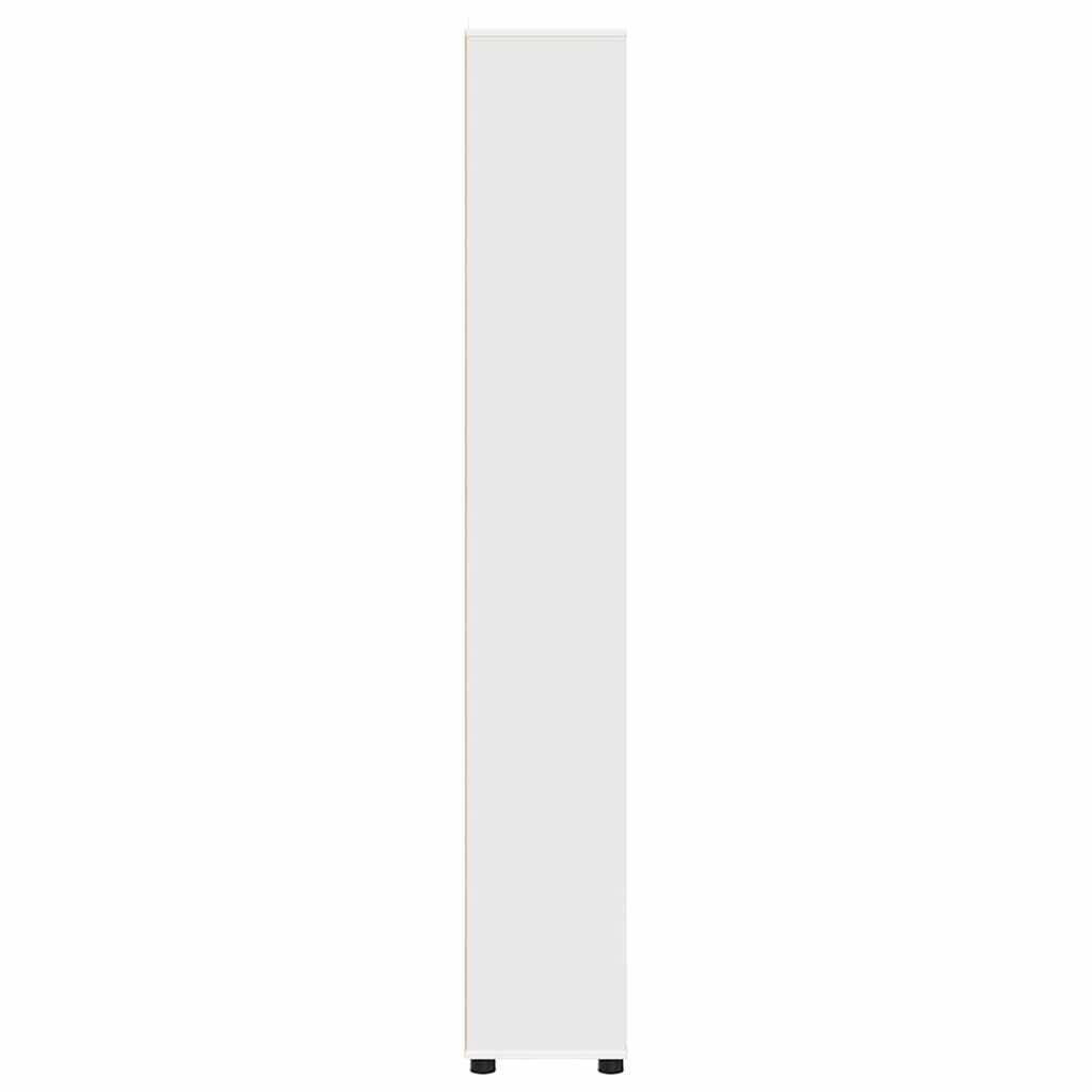 vidaXL Armoire de salle de bain avec porte Blanc 30,5 x 30 x 195 cm Bois d'ingénierie