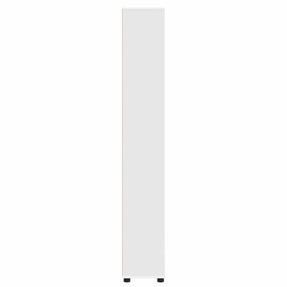 vidaXL Armoire de salle de bain avec porte Blanc 30,5 x 30 x 195 cm Bois d'ingénierie
