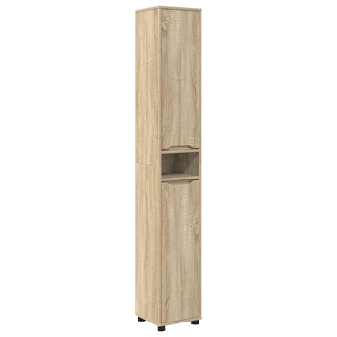vidaXL Armoire de salle de bain chêne Sonoma 30,5 x 30 x 195 cm, bois d'ingénierie