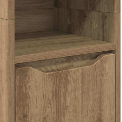 vidaXL Meuble de salle de bain avec étagère Chêne artisan 30,5 x 30 x 195 cm