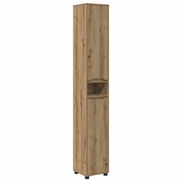 vidaXL Meuble de salle de bain avec étagère Chêne artisan 30,5 x 30 x 195 cm