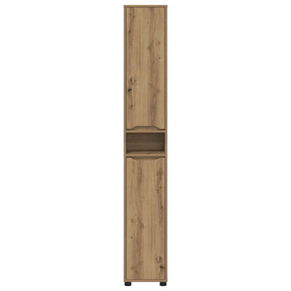 vidaXL Meuble de salle de bain avec étagère Chêne artisan 30,5 x 30 x 195 cm