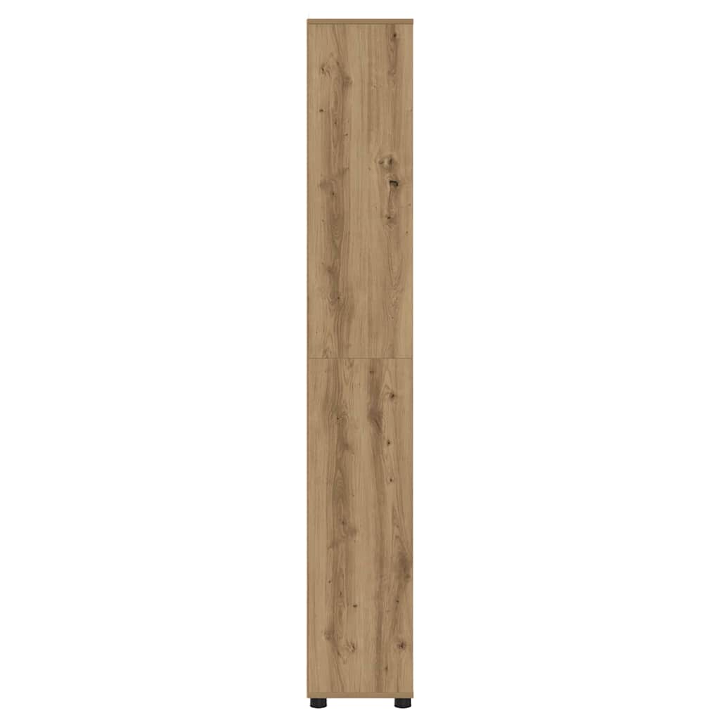 vidaXL Meuble de salle de bain avec étagère Chêne artisan 30,5 x 30 x 195 cm