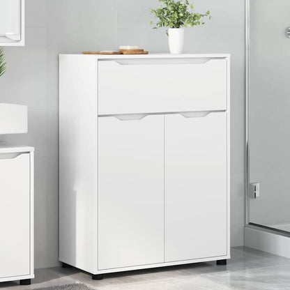 vidaXL Meuble de salle de bain blanc 72,5 x 36,5 x 100 cm en bois d'ingénierie