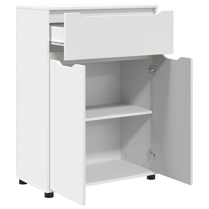 vidaXL Meuble de salle de bain blanc 72,5 x 36,5 x 100 cm en bois d'ingénierie