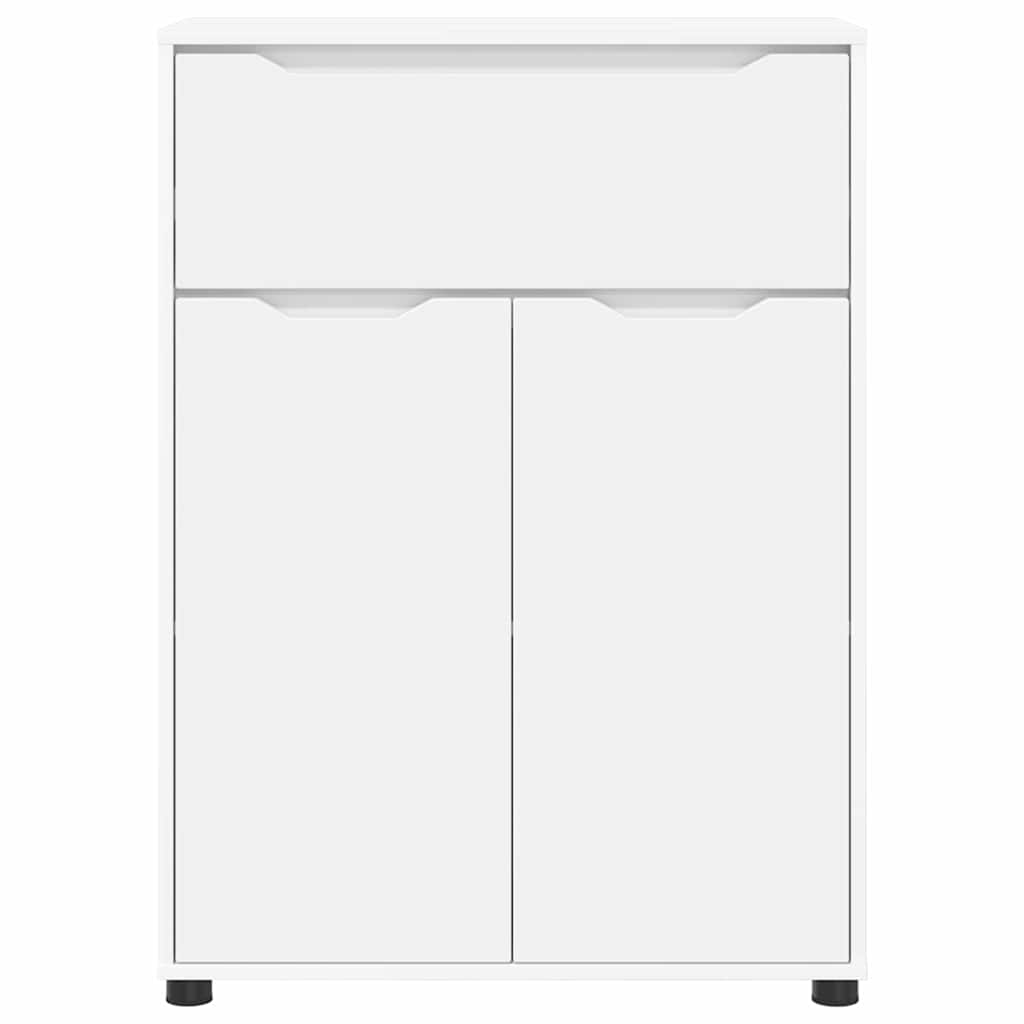 vidaXL Meuble de salle de bain blanc 72,5 x 36,5 x 100 cm en bois d'ingénierie