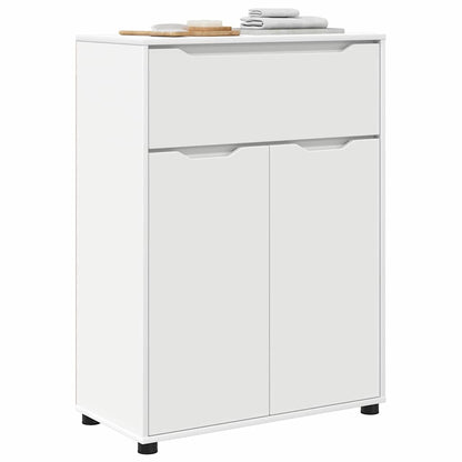 vidaXL Meuble de salle de bain blanc 72,5 x 36,5 x 100 cm en bois d'ingénierie